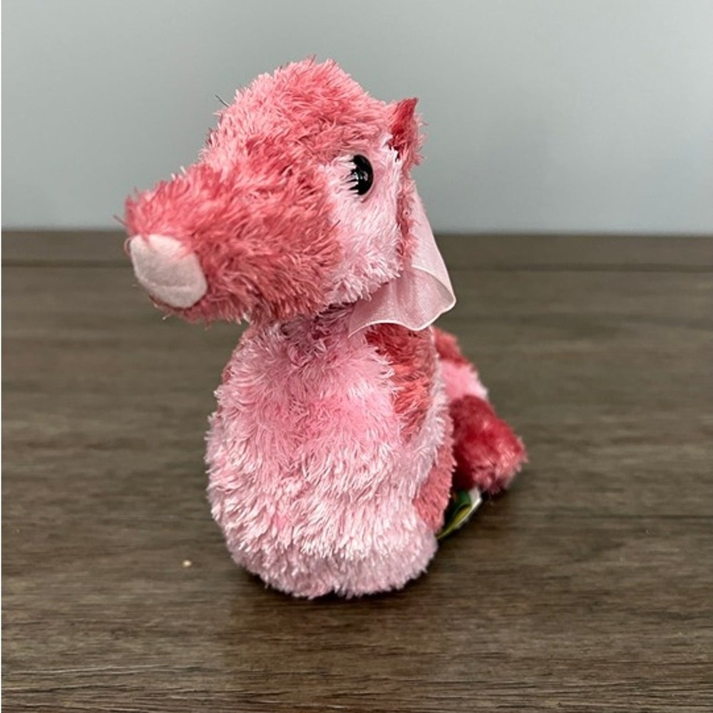 Wild Republic Pink Seahorse Plush Stuffed Animal Magenta Striped Ocean Toy 7 in